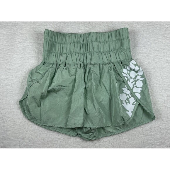 Free People Movement Shorts Womens S The Way Home Mint Green High Rise Lined - Picture 1 of 10